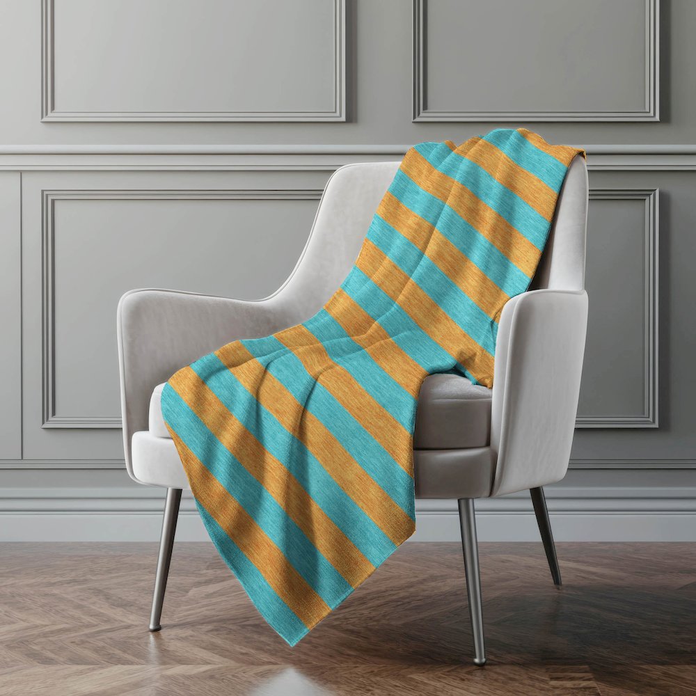 Premium Machine Washable ASB530 Aqua 50" x 70" Sherpa Throw Blanket. Picture 4