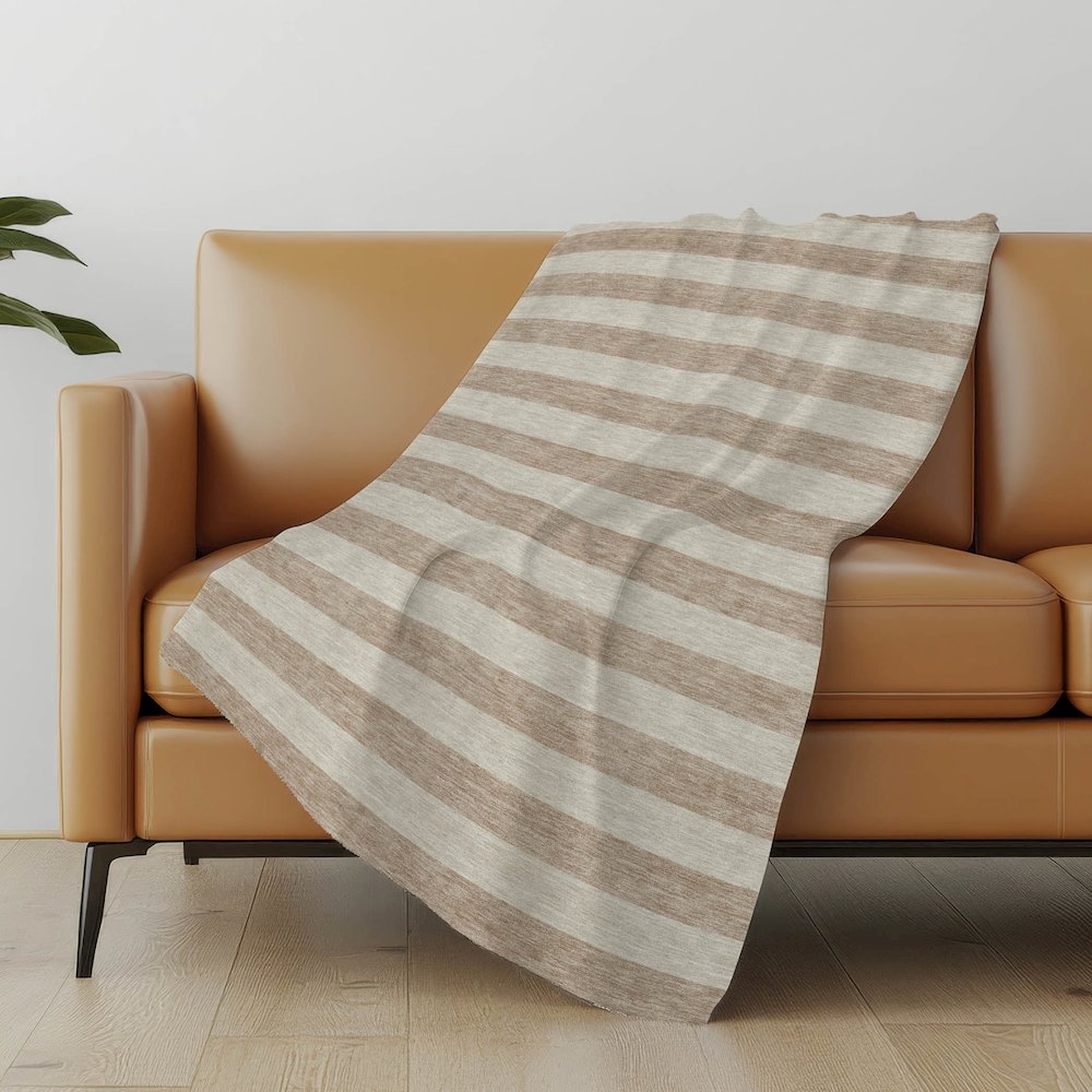 Premium Machine Washable ASB530 Beige 50" x 70" Sherpa Throw Blanket. Picture 5