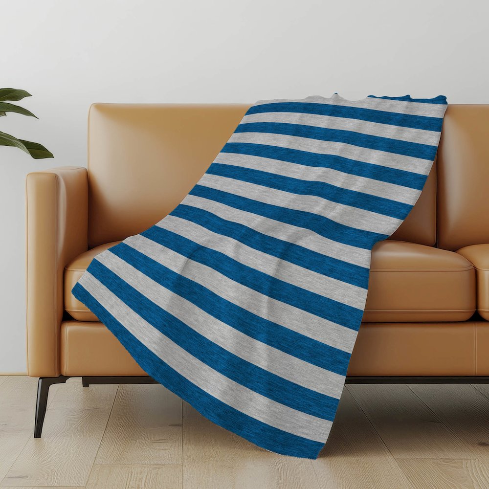 Premium Machine Washable ASB530 Blue 50" x 70" Sherpa Throw Blanket. Picture 5