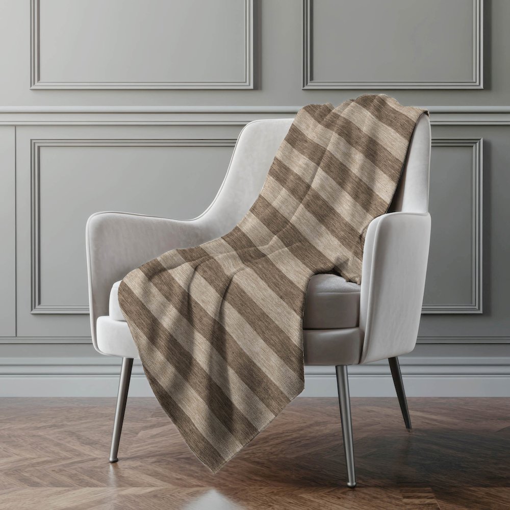 Premium Machine Washable ASB530 Coffee 50" x 70" Sherpa Throw Blanket. Picture 4