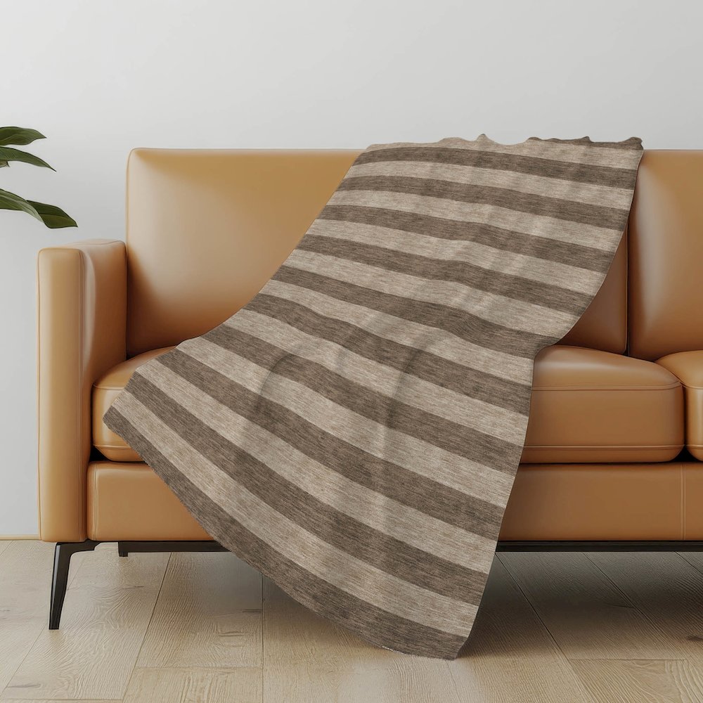 Premium Machine Washable ASB530 Coffee 50" x 70" Sherpa Throw Blanket. Picture 5