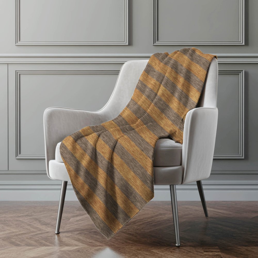 Premium Machine Washable ASB530 Fudge 50" x 70" Sherpa Throw Blanket. Picture 4