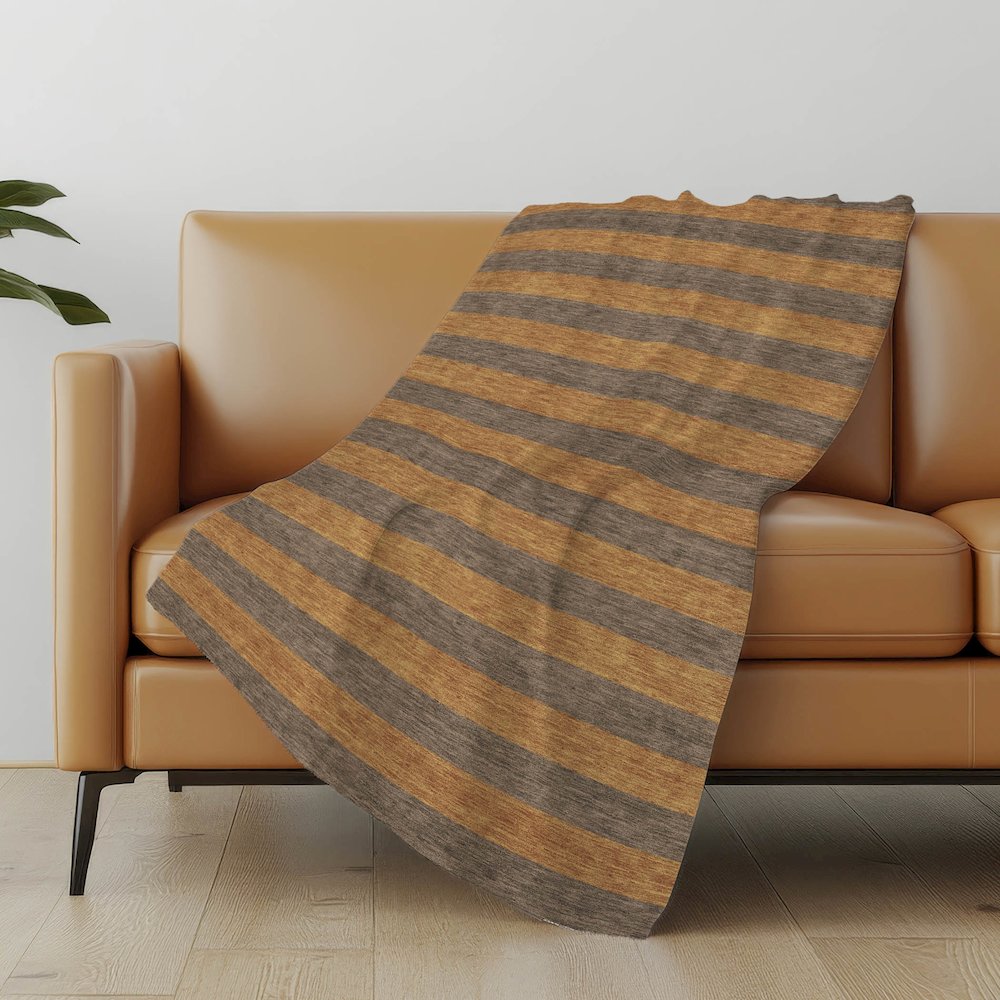 Premium Machine Washable ASB530 Fudge 50" x 70" Sherpa Throw Blanket. Picture 5