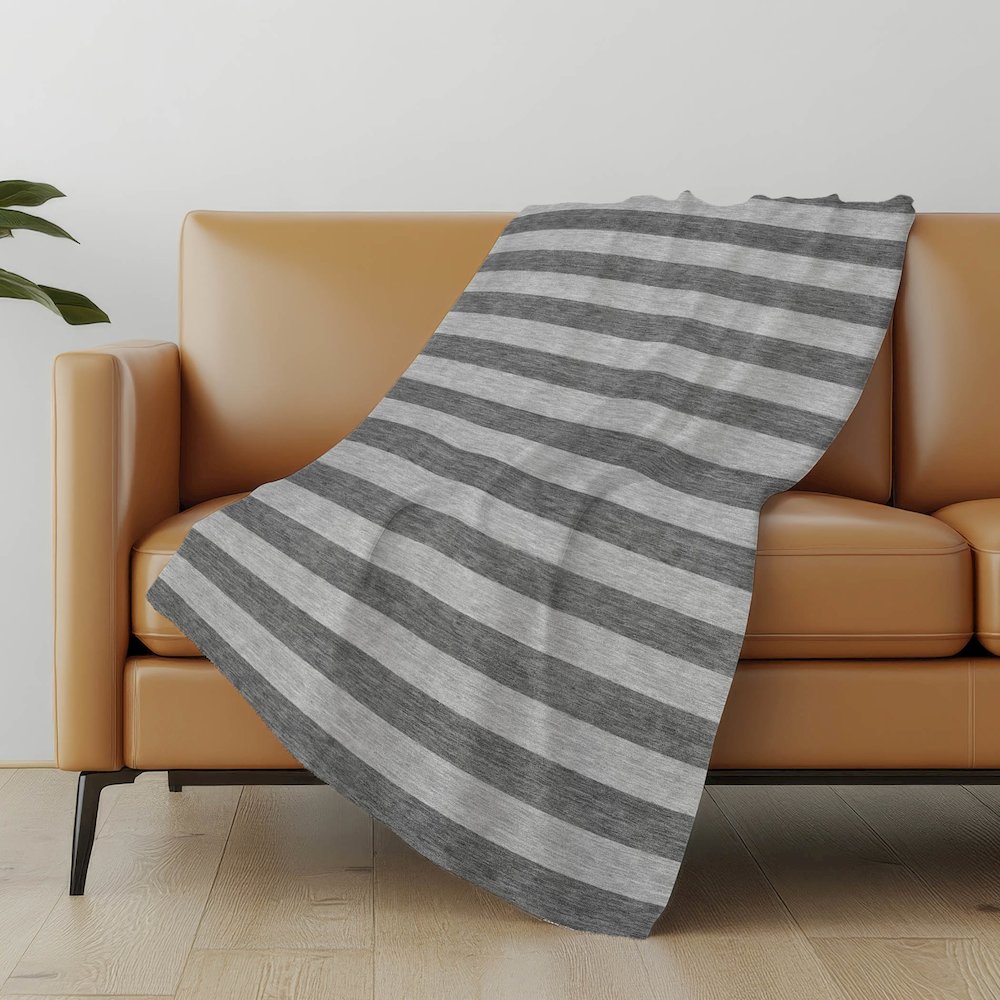 Premium Machine Washable ASB530 Granite 50" x 70" Sherpa Throw Blanket. Picture 5