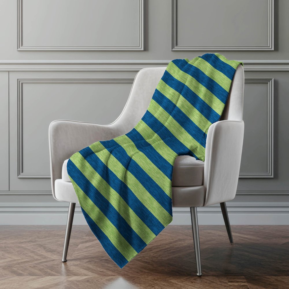 Premium Machine Washable ASB530 Navy 50" x 70" Sherpa Throw Blanket. Picture 4