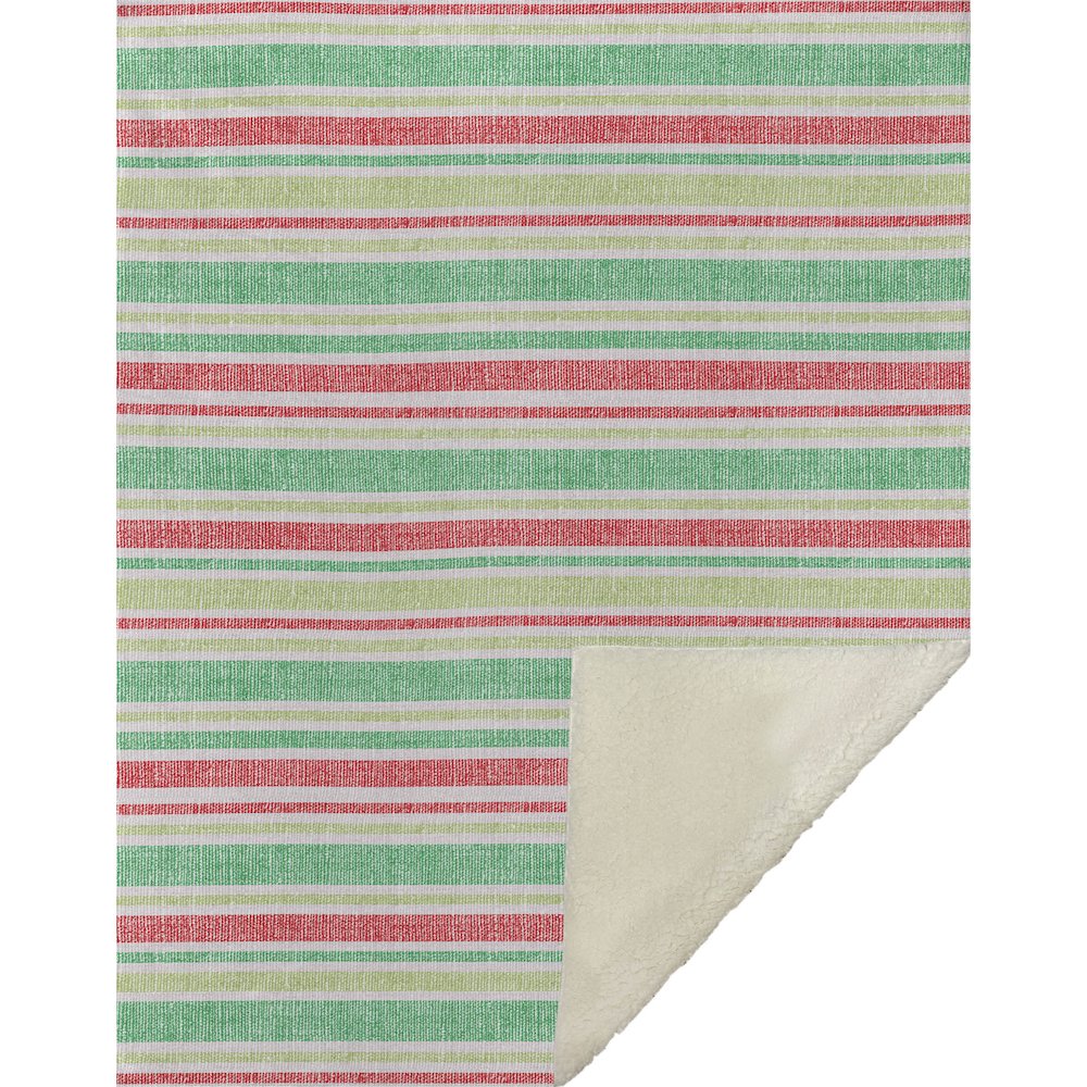 Premium Machine Washable ASB531 Green 50" x 70" Sherpa Throw Blanket. Picture 1
