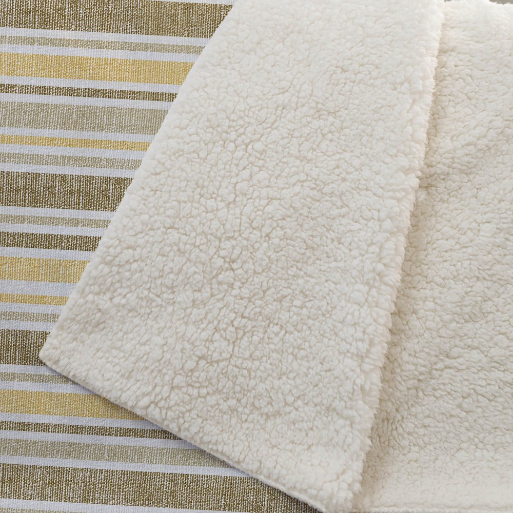 Premium Machine Washable ASB531 Mocha 50" x 70" Sherpa Throw Blanket. Picture 2