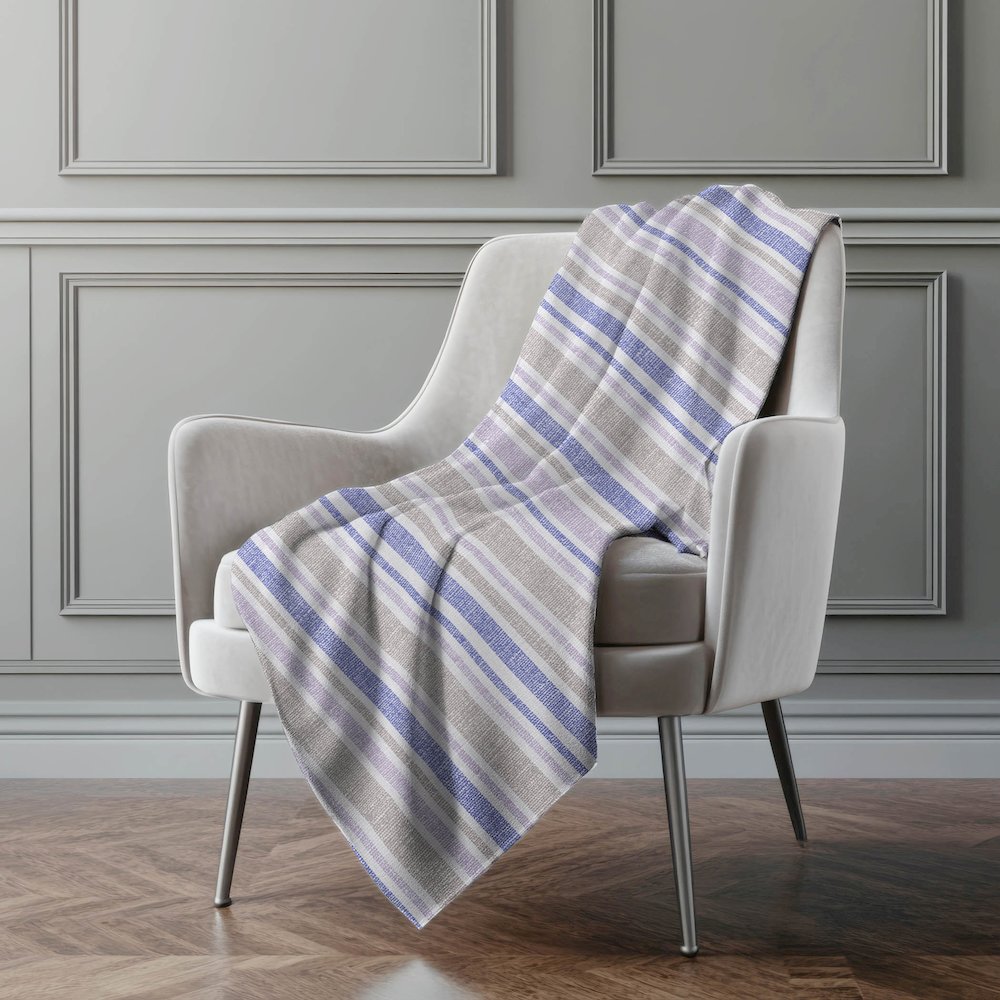 Premium Machine Washable ASB531 Navy 50" x 70" Sherpa Throw Blanket. Picture 4
