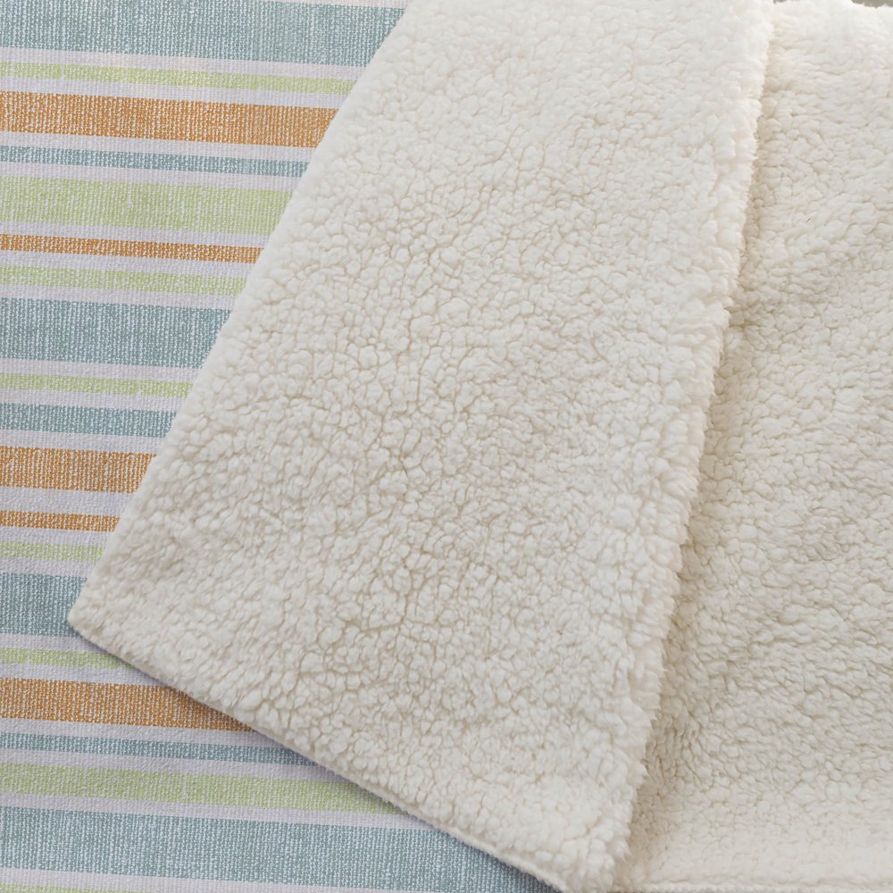 Premium Machine Washable ASB531 Orange 50" x 70" Sherpa Throw Blanket. Picture 2
