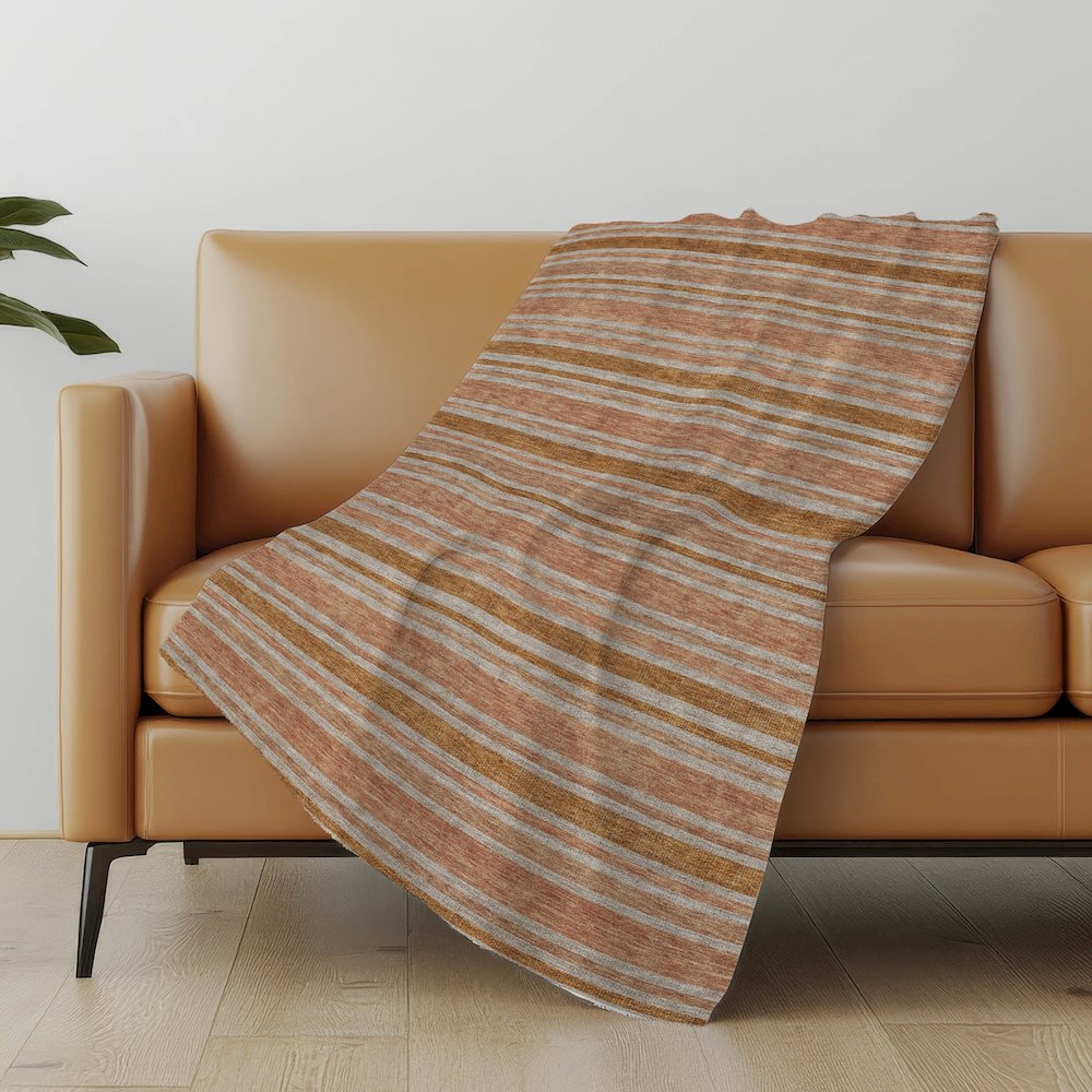 Premium Machine Washable ASB531 Paprika 50" x 70" Sherpa Throw Blanket. Picture 5