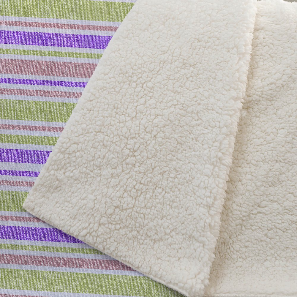 Premium Machine Washable ASB531 Purple 50" x 70" Sherpa Throw Blanket. Picture 2