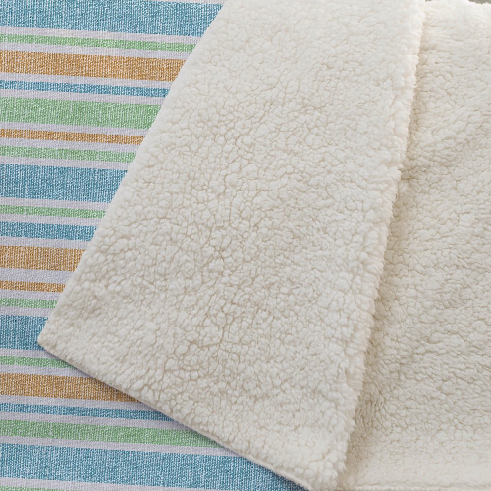 Premium Machine Washable ASB531 Teal 50" x 70" Sherpa Throw Blanket. Picture 2