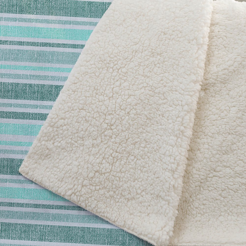 Premium Machine Washable ASB531 Turquoise 50" x 70" Sherpa Throw Blanket. Picture 2