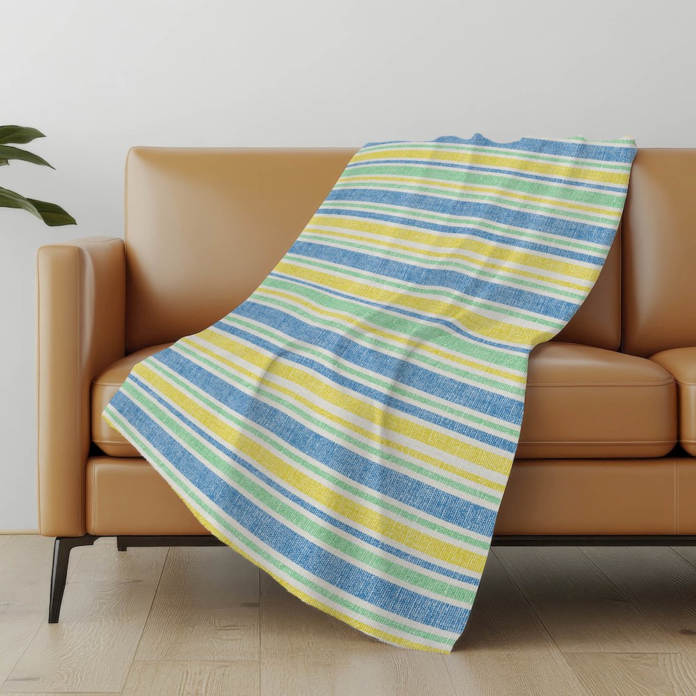 Premium Machine Washable ASB531 Yellow 50" x 70" Sherpa Throw Blanket. Picture 5