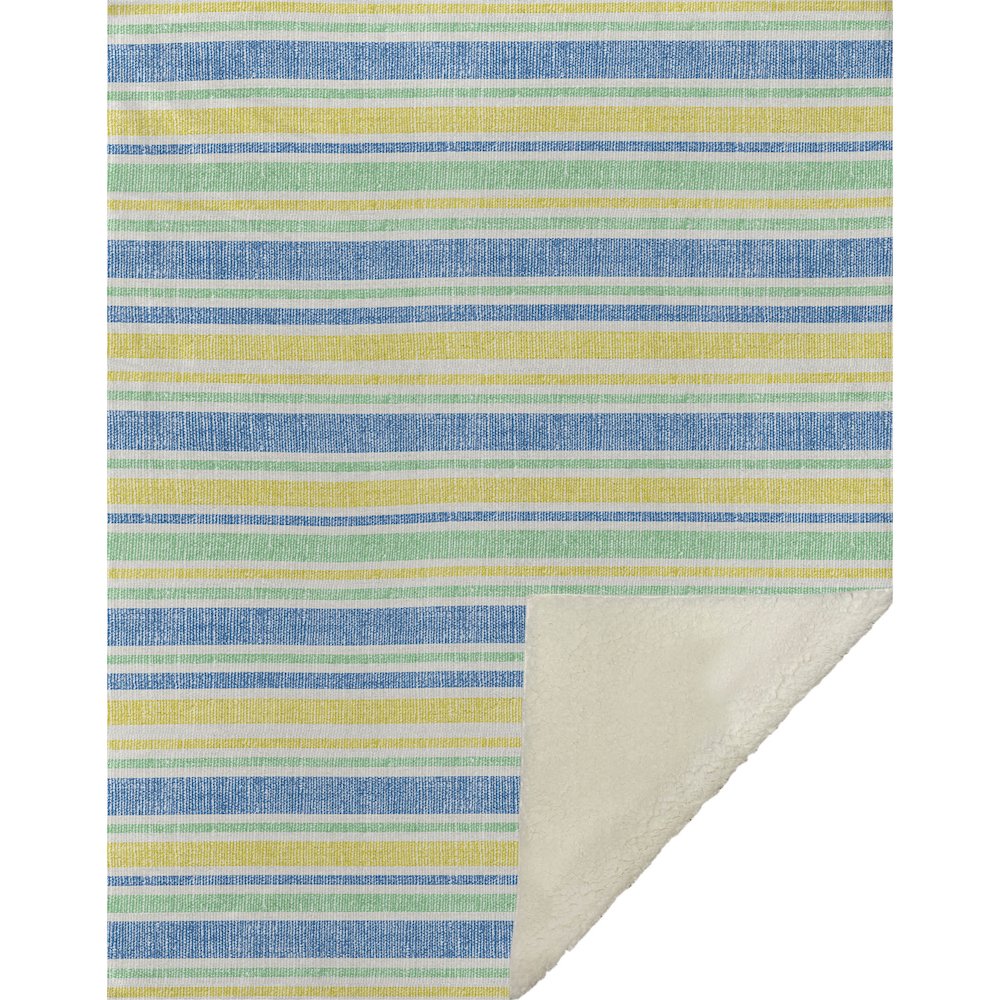 Premium Machine Washable ASB531 Yellow 50" x 70" Sherpa Throw Blanket. Picture 1