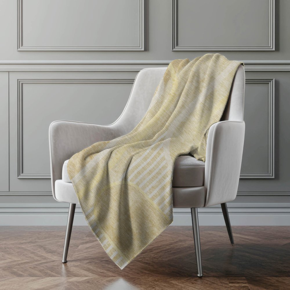 Premium Machine Washable ASB532 Beige 50" x 70" Sherpa Throw Blanket. Picture 4