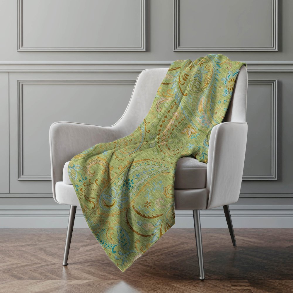 Premium Machine Washable ASB533 Aloe 50" x 70" Sherpa Throw Blanket. Picture 4