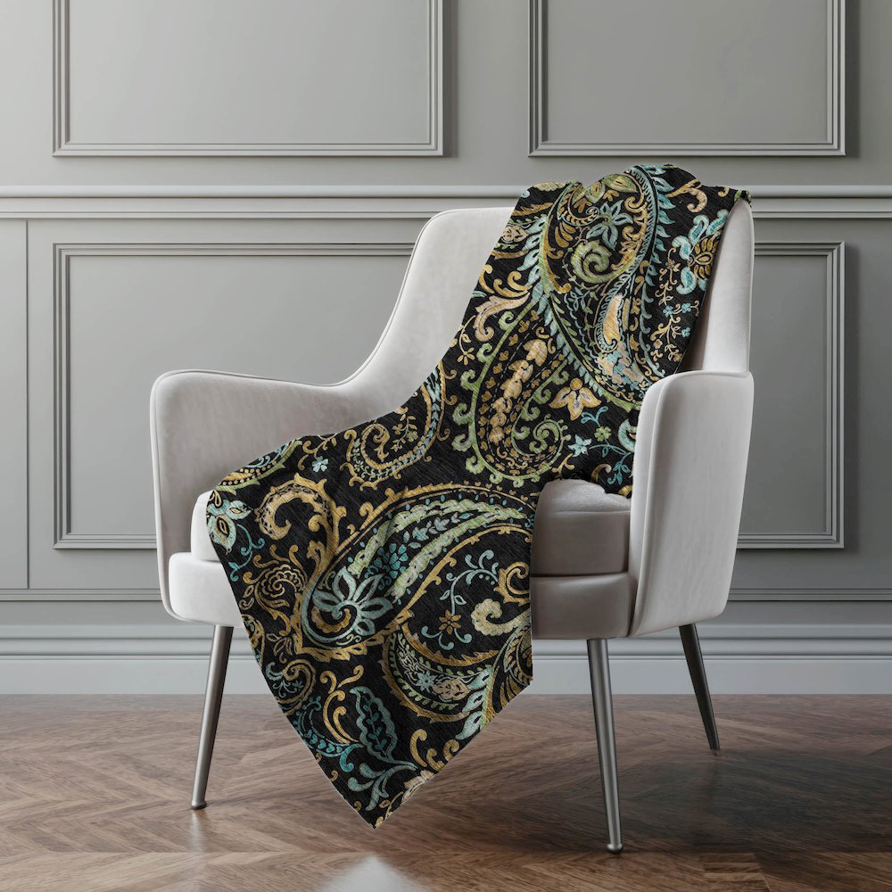 Premium Machine Washable ASB533 Black 50" x 70" Sherpa Throw Blanket. Picture 4