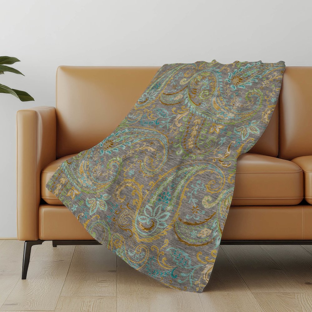 Premium Machine Washable ASB533 Taupe 50" x 70" Sherpa Throw Blanket. Picture 5