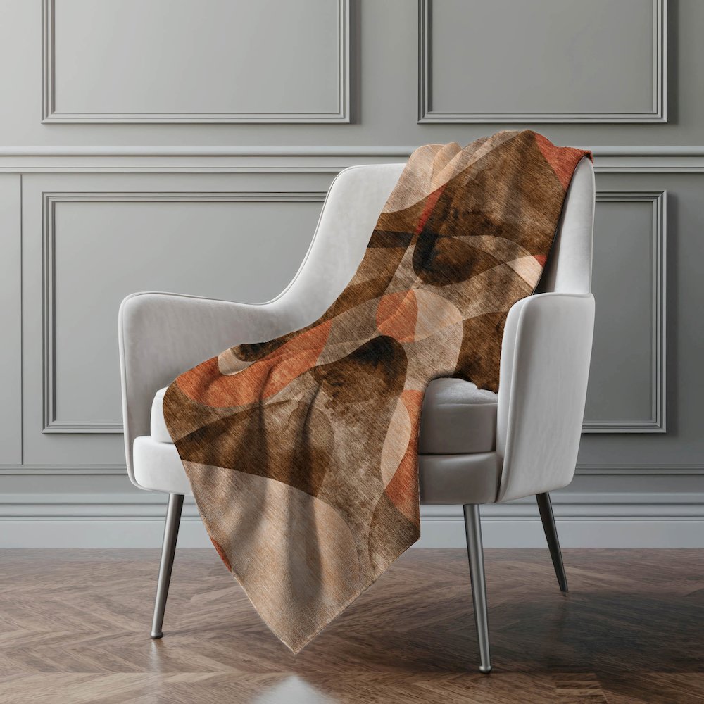 Premium Machine Washable ASB536 Chocolate 50" x 70" Sherpa Throw Blanket. Picture 4