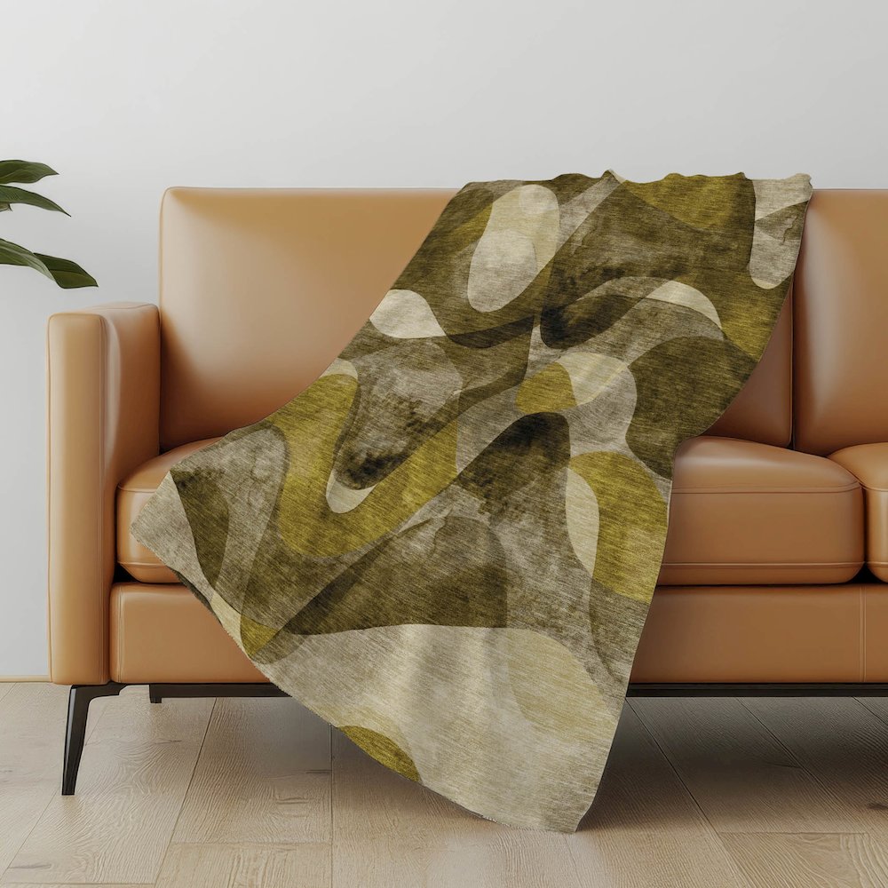 Premium Machine Washable ASB536 Coffee 50" x 70" Sherpa Throw Blanket. Picture 5