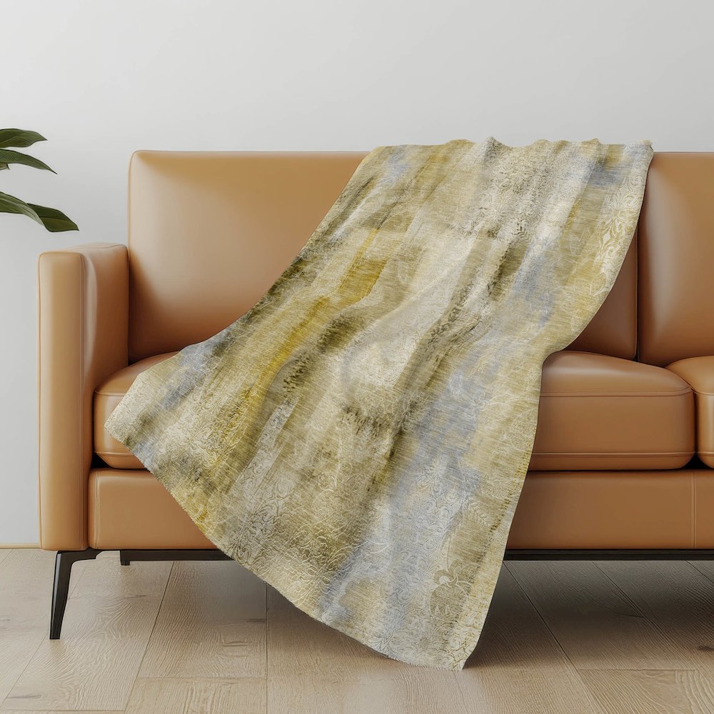 Premium Machine Washable ASB537 Taupe 50" x 70" Sherpa Throw Blanket. Picture 5