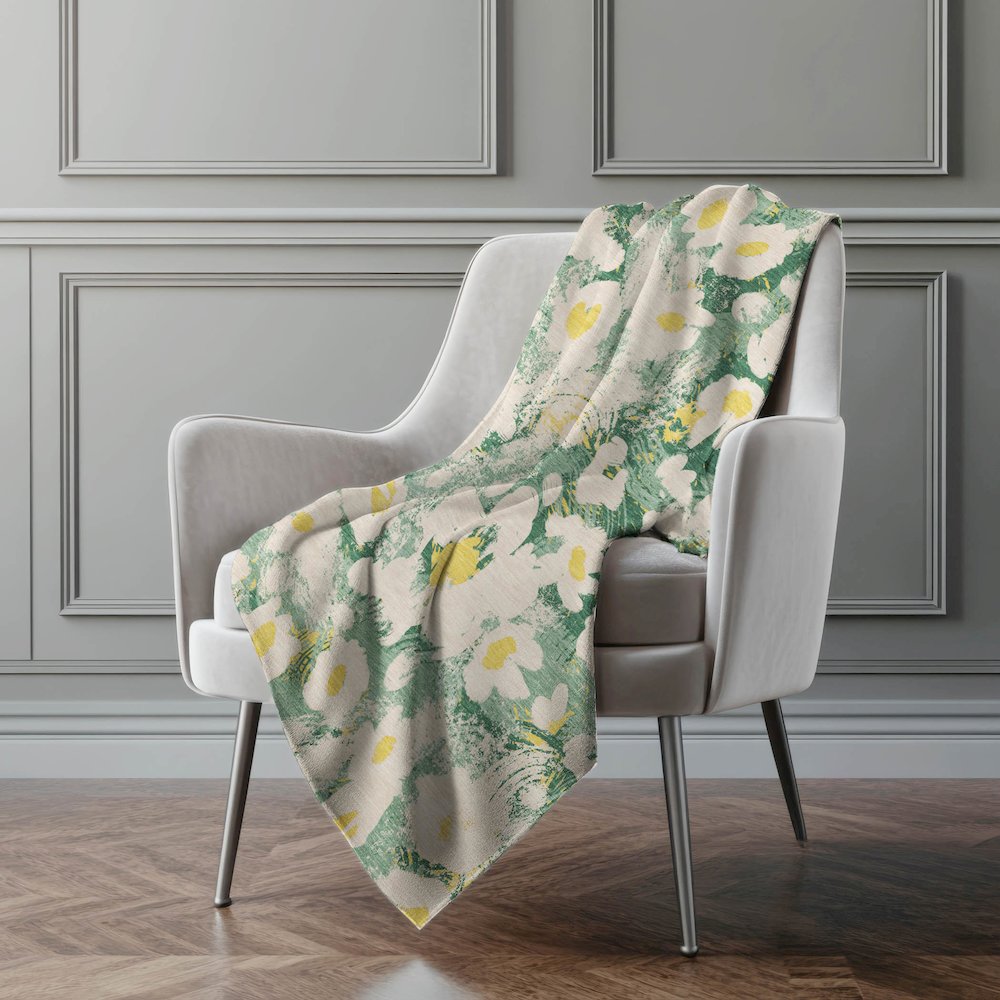 Premium Machine Washable ASB538 Green 50" x 70" Sherpa Throw Blanket. Picture 4