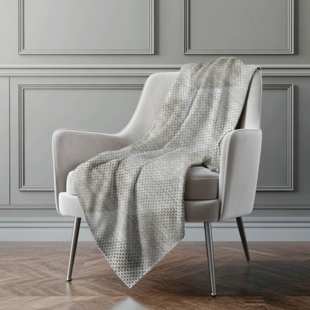 Premium Machine Washable ASB539 Gray 50" x 70" Sherpa Throw Blanket. Picture 4