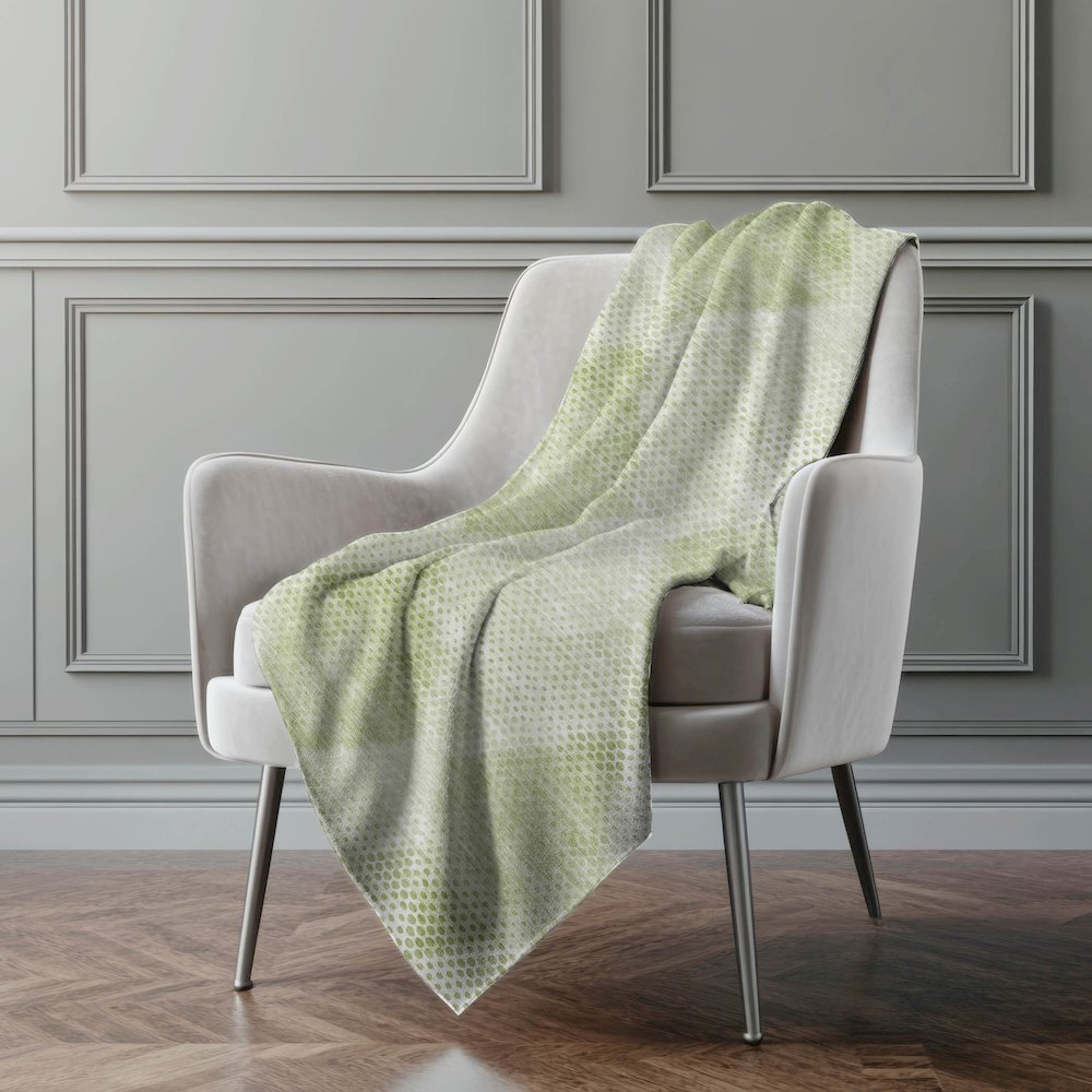 Premium Machine Washable ASB539 Mint 50" x 70" Sherpa Throw Blanket. Picture 4
