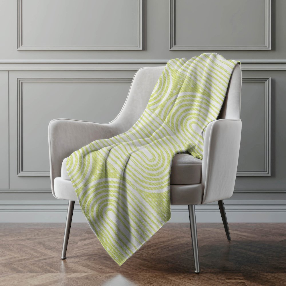 Premium Machine Washable ASB540 Green 50" x 70" Sherpa Throw Blanket. Picture 4