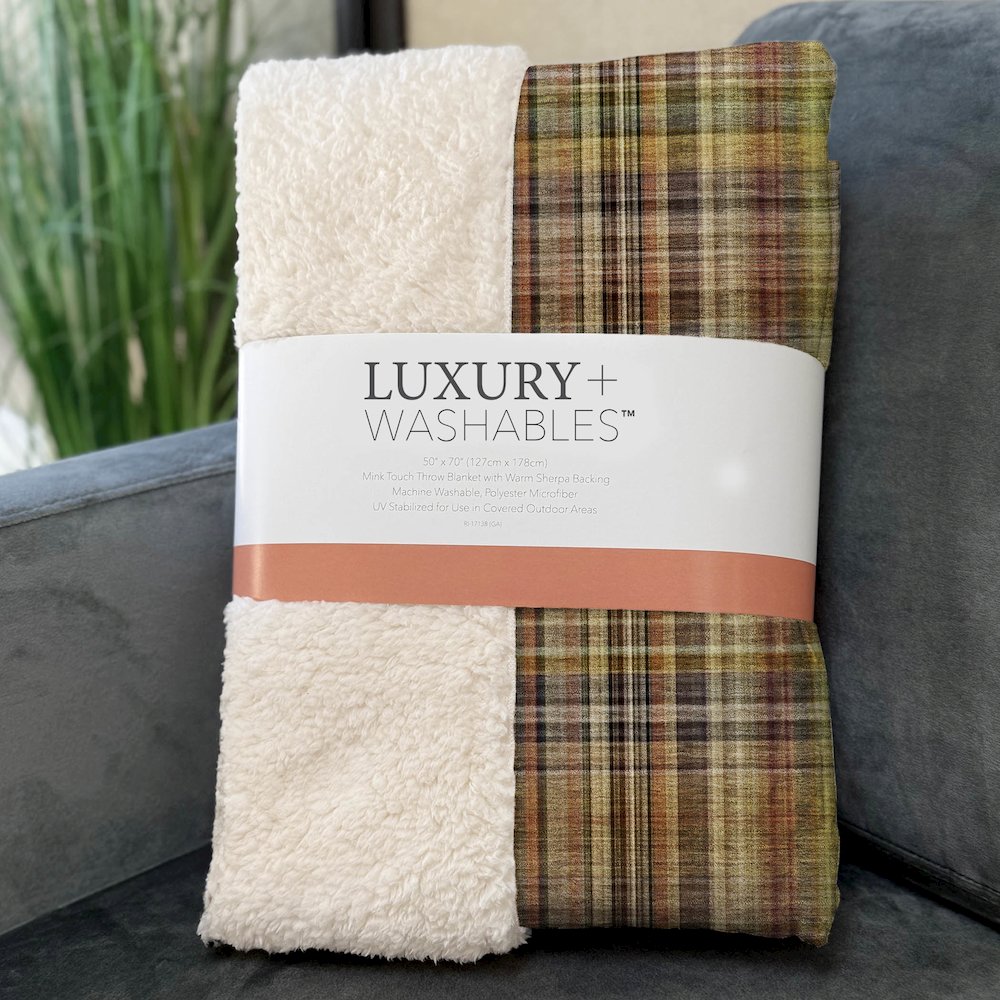 Premium Machine Washable ASB541 Paprika 50" x 70" Sherpa Throw Blanket. Picture 3