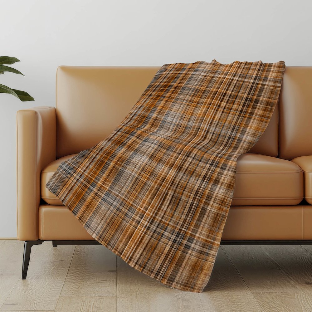 Premium Machine Washable ASB541 Terracotta 50" x 70" Sherpa Throw Blanket. Picture 5