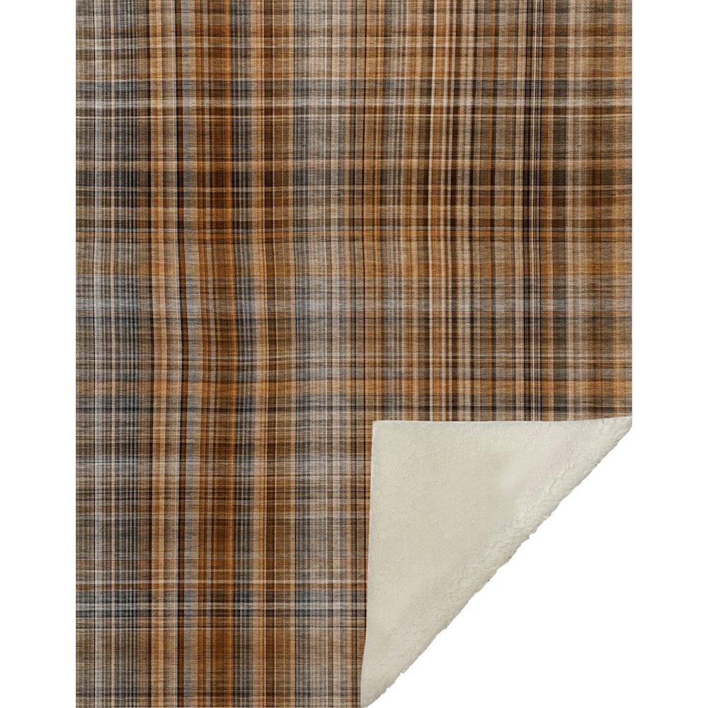Premium Machine Washable ASB541 Terracotta 50" x 70" Sherpa Throw Blanket. Picture 1
