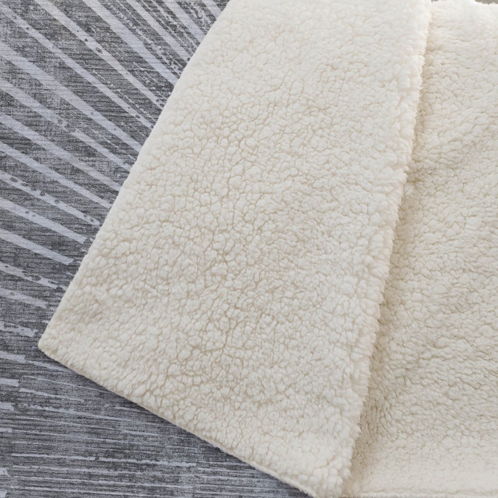 Premium Machine Washable ASB542 Gray 50" x 70" Sherpa Throw Blanket. Picture 2
