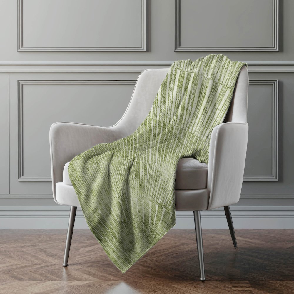 Premium Machine Washable ASB542 Sage 50" x 70" Sherpa Throw Blanket. Picture 4