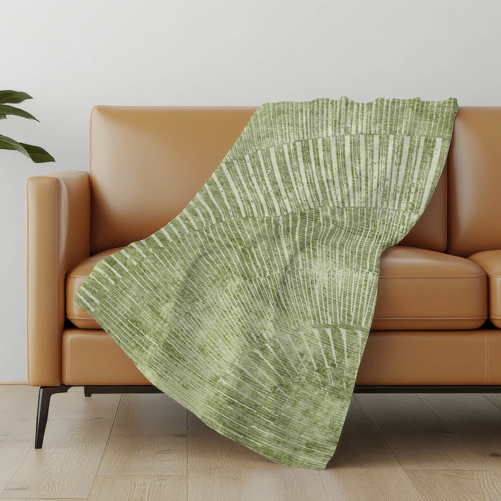Premium Machine Washable ASB542 Sage 50" x 70" Sherpa Throw Blanket. Picture 5