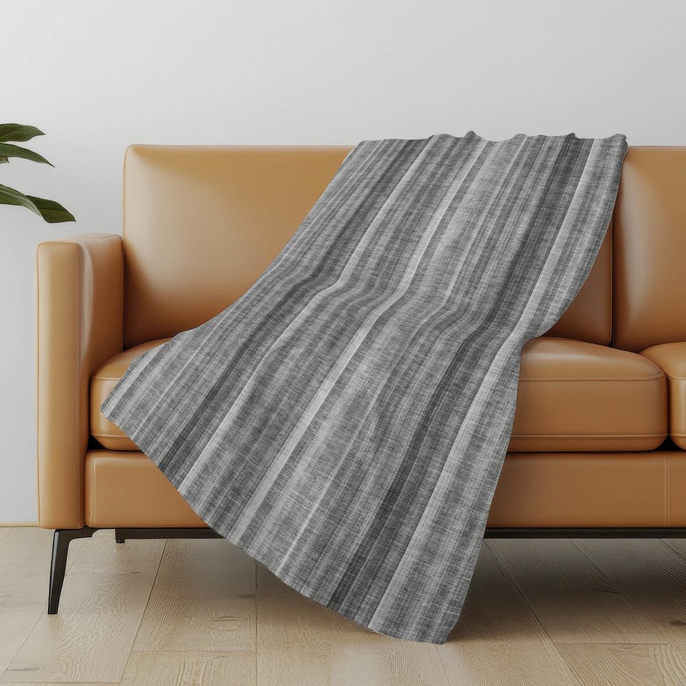 Premium Machine Washable ASB543 Gray 50" x 70" Sherpa Throw Blanket. Picture 5
