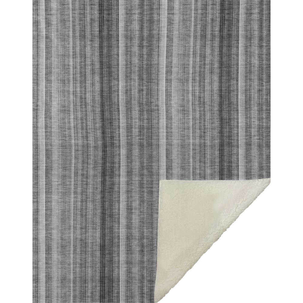 Premium Machine Washable ASB543 Gray 50" x 70" Sherpa Throw Blanket. Picture 1