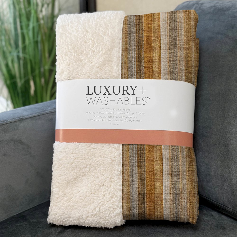 Premium Machine Washable ASB543 Paprika 50" x 70" Sherpa Throw Blanket. Picture 3