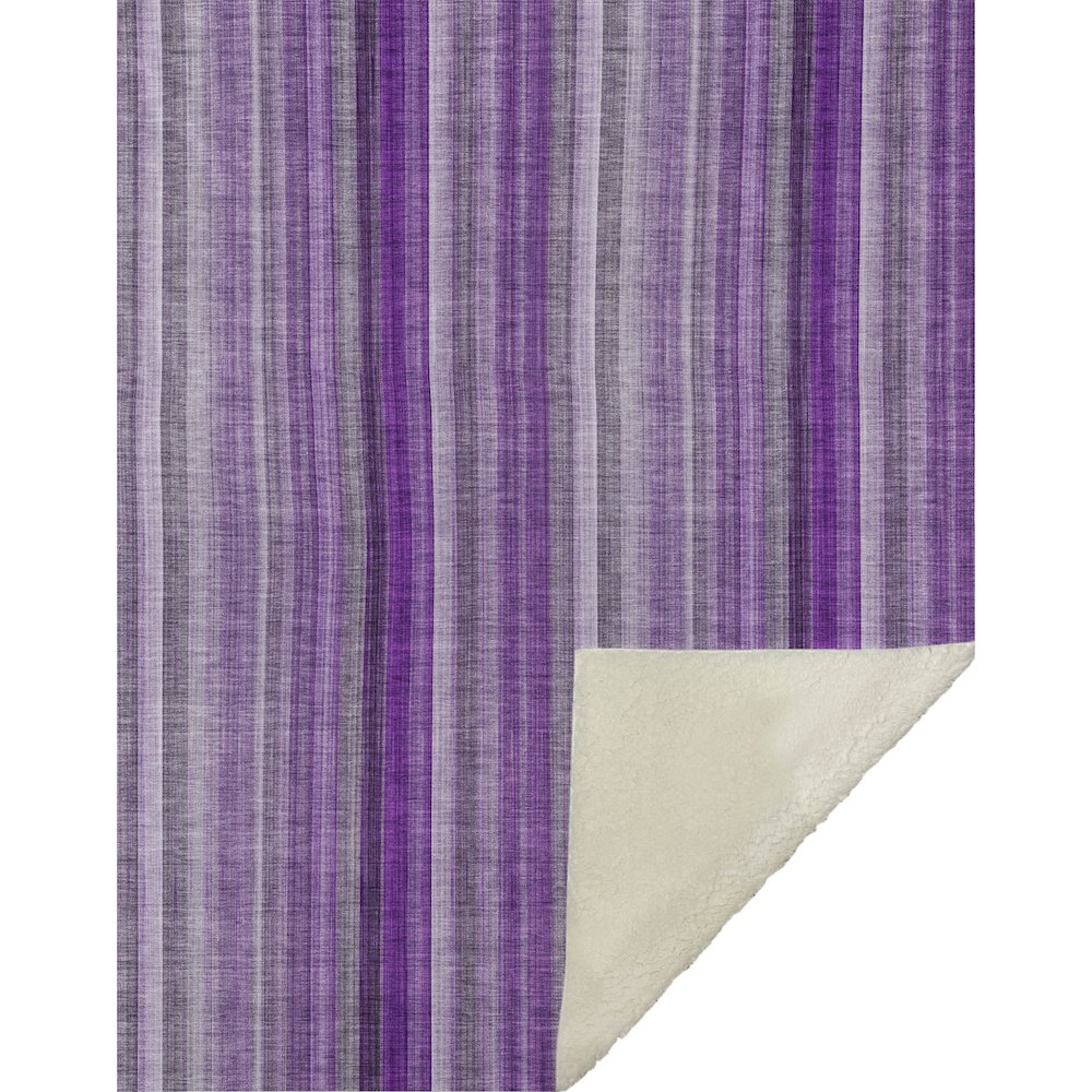 Premium Machine Washable ASB543 Purple 50" x 70" Sherpa Throw Blanket. Picture 1