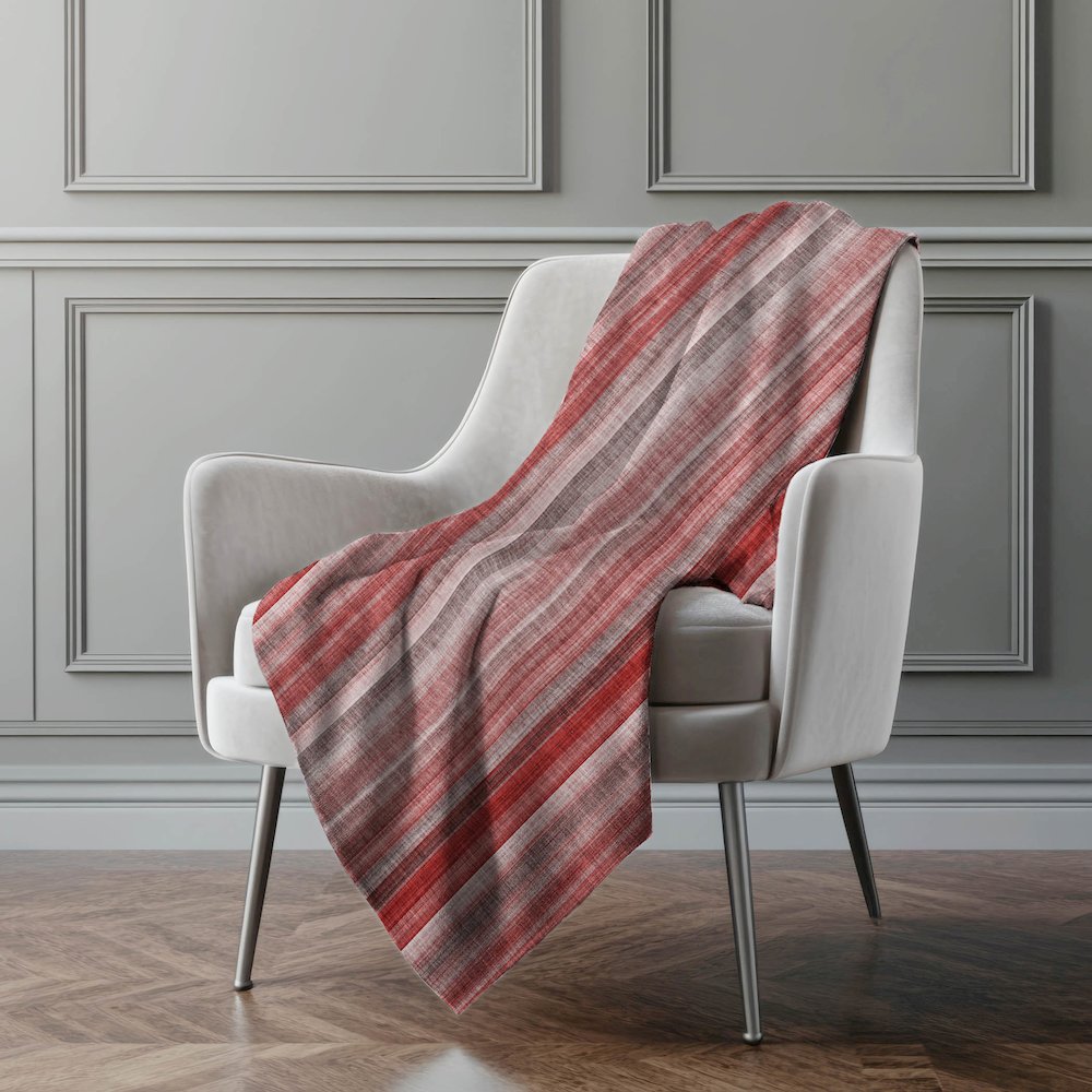 Premium Machine Washable ASB543 Red 50" x 70" Sherpa Throw Blanket. Picture 4