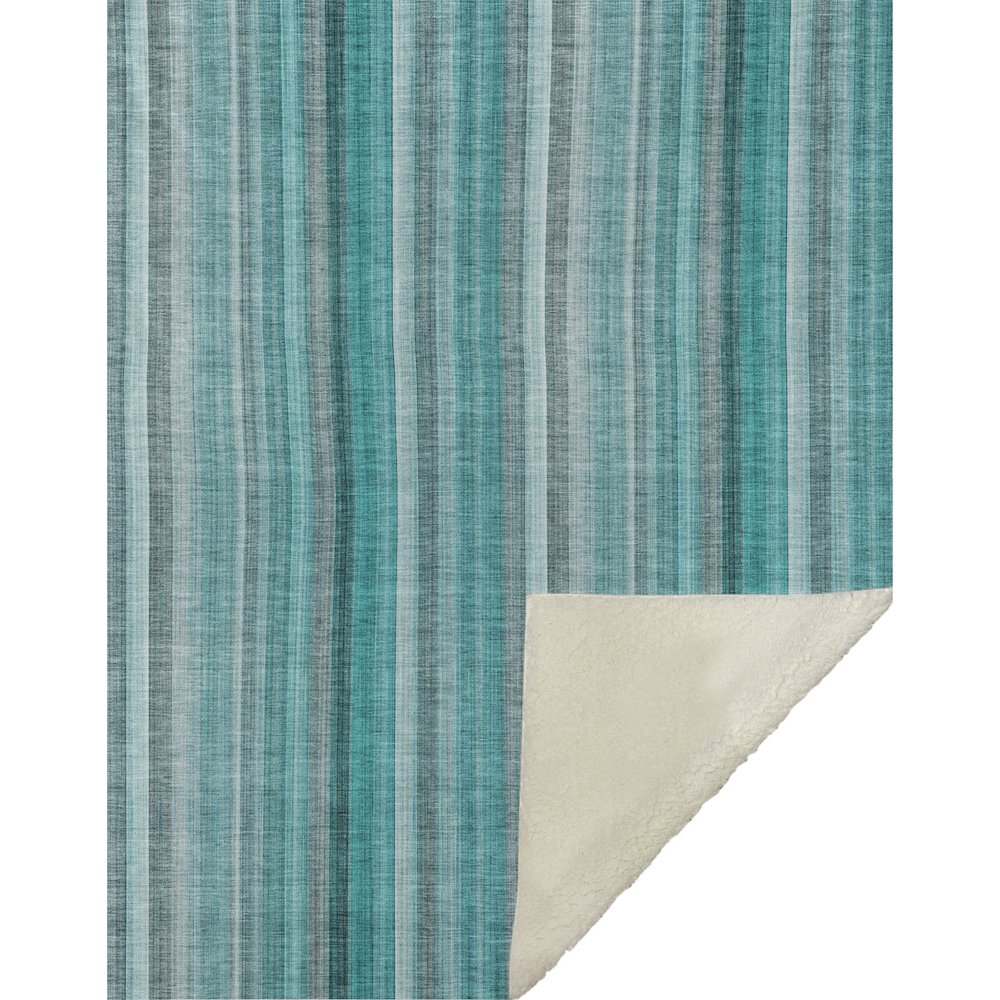 Premium Machine Washable ASB543 Teal 50" x 70" Sherpa Throw Blanket. Picture 1