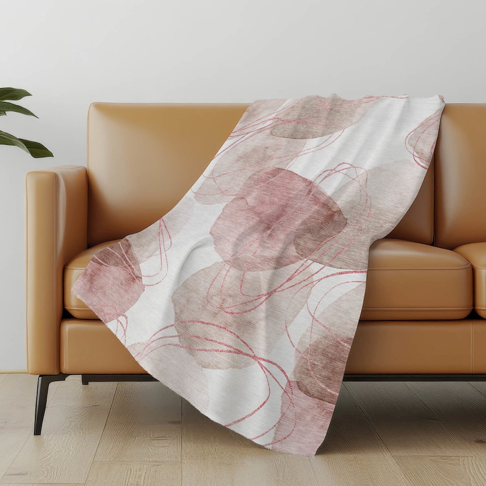 Premium Machine Washable ASB544 Merlot 50" x 70" Sherpa Throw Blanket. Picture 5