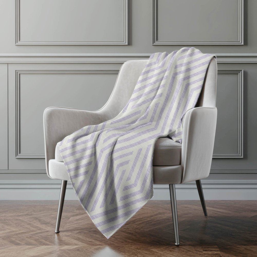 Premium Machine Washable ASB550 Lavender 50" x 70" Sherpa Throw Blanket. Picture 4