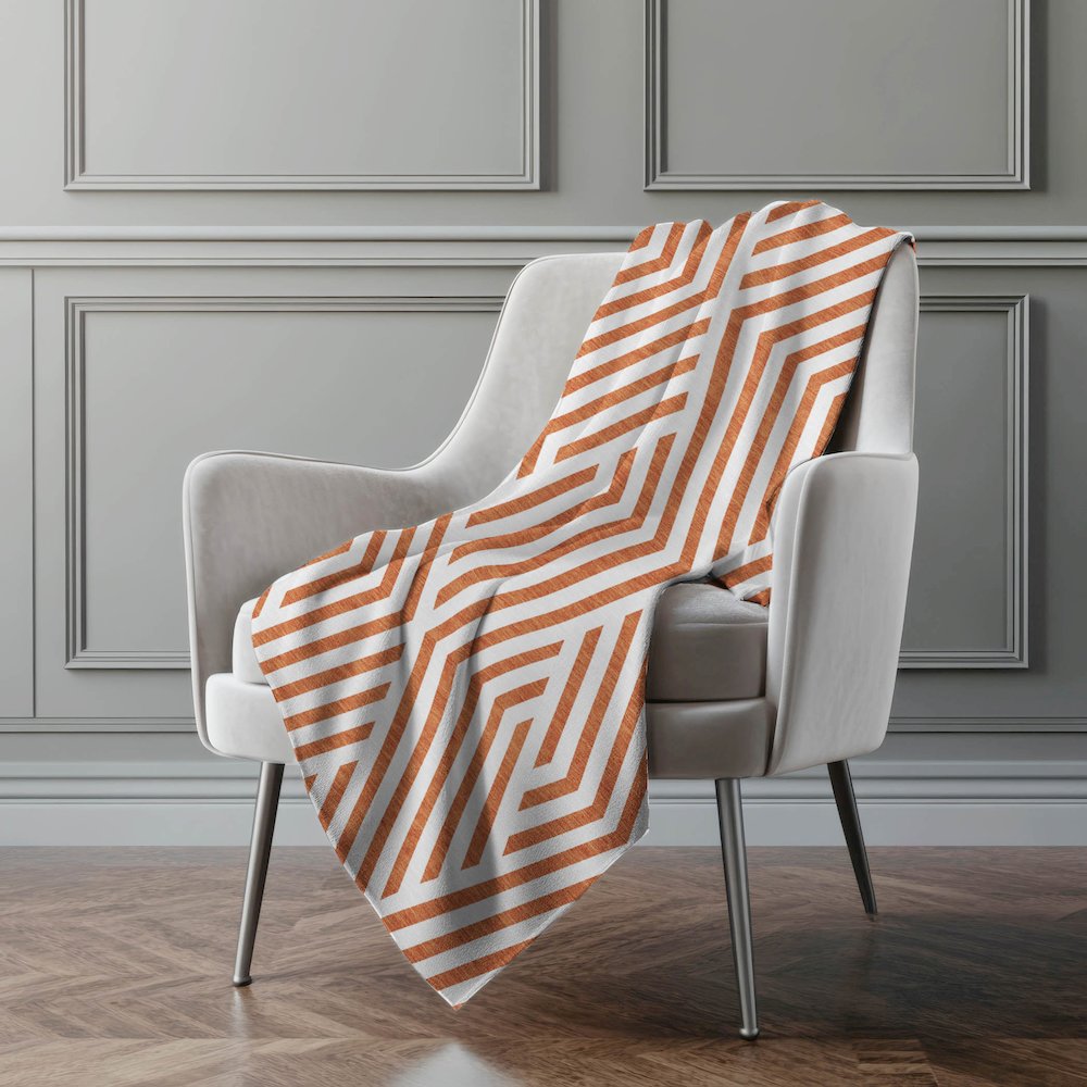 Premium Machine Washable ASB550 Paprika 50" x 70" Sherpa Throw Blanket. Picture 4