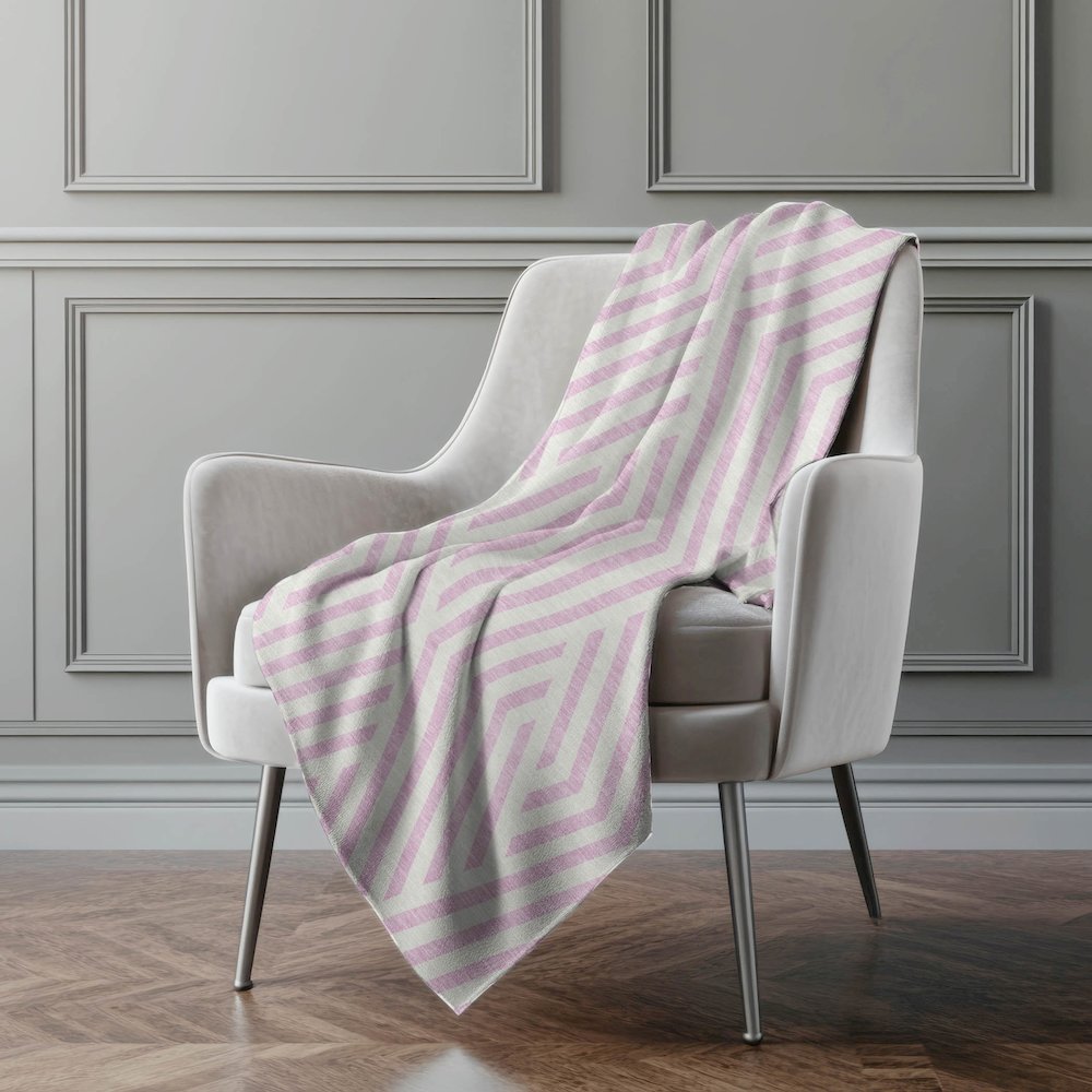 Premium Machine Washable ASB550 Pink 50" x 70" Sherpa Throw Blanket. Picture 4