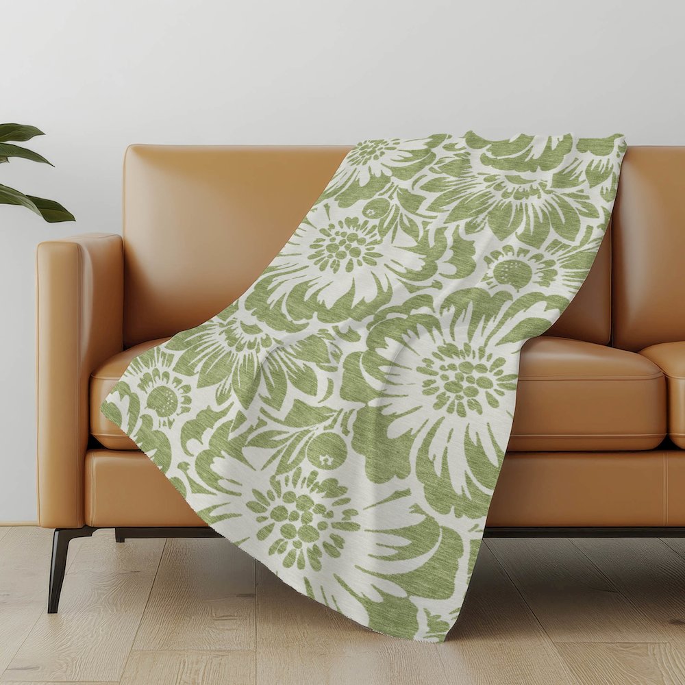 Premium Machine Washable ASB551 Aloe 50" x 70" Sherpa Throw Blanket. Picture 5