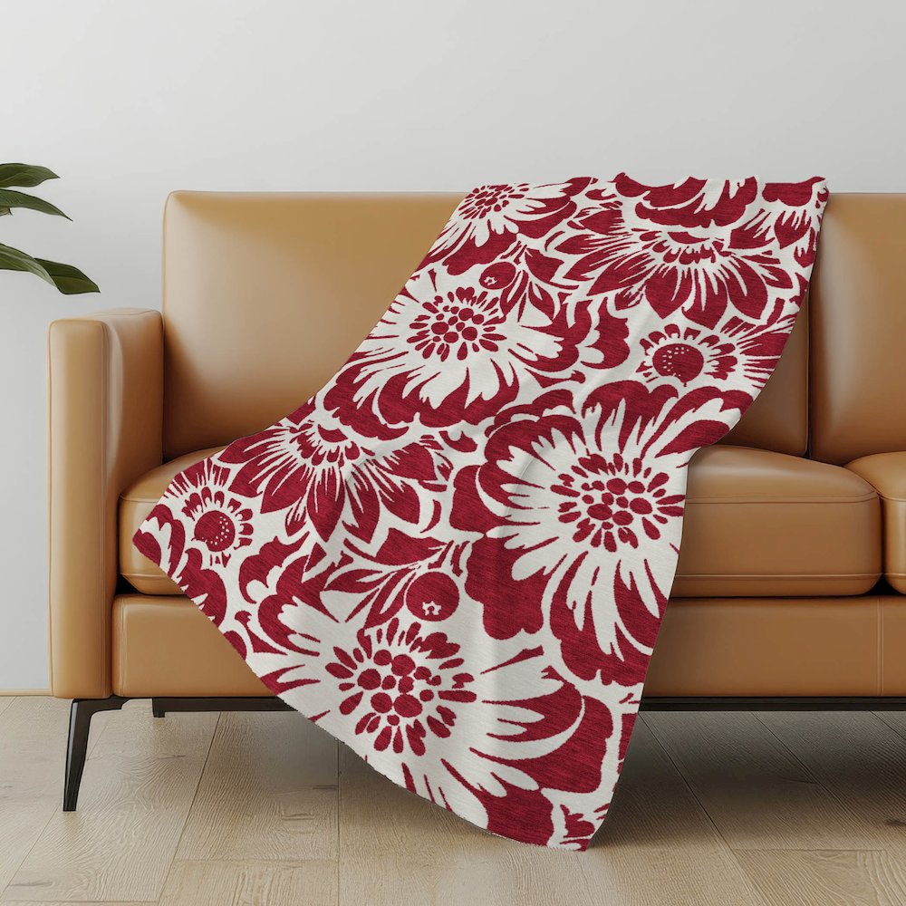Premium Machine Washable ASB551 Burgundy 50" x 70" Sherpa Throw Blanket. Picture 5