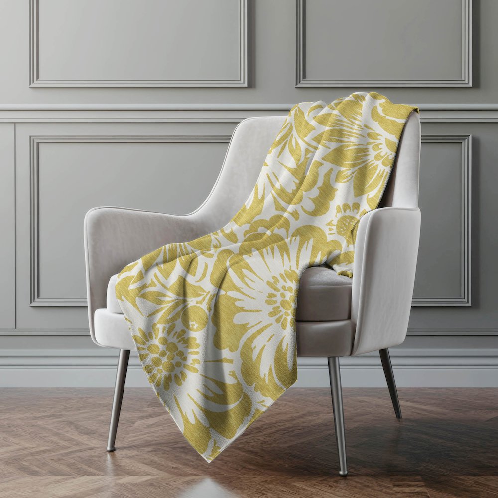 Premium Machine Washable ASB551 Gold 50" x 70" Sherpa Throw Blanket. Picture 4