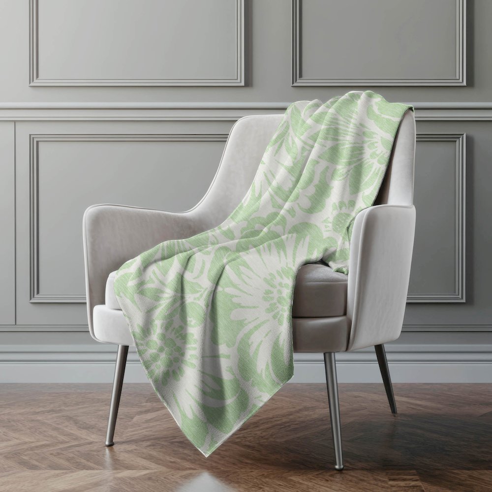 Premium Machine Washable ASB551 Mint 50" x 70" Sherpa Throw Blanket. Picture 4